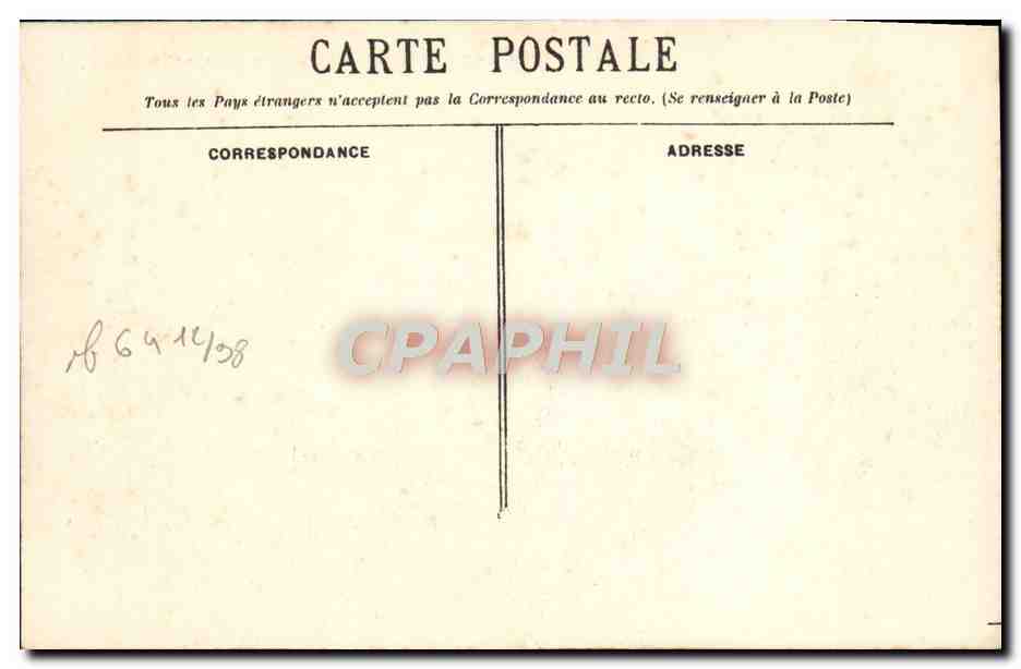 CPA Marseille Exposition coloniale pavillon de cochinchine — Rückseite