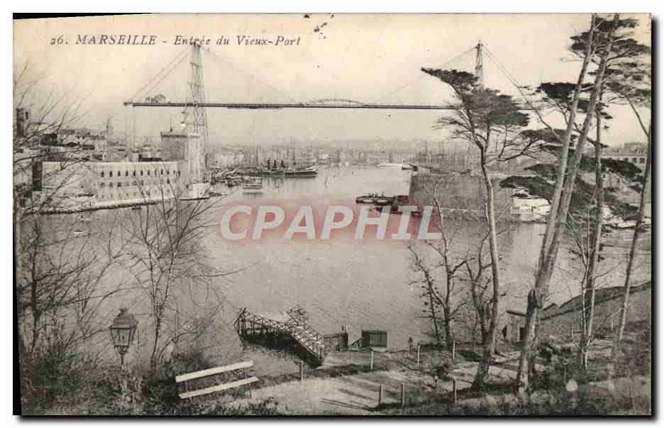 CPA Marseille Entree du vieux port
