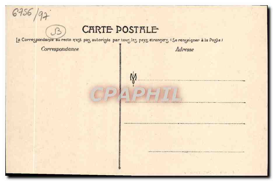 CPA Marseille Exposition coloniale 1906 Pavillon du ministere des colonies beaux-arts — Verso