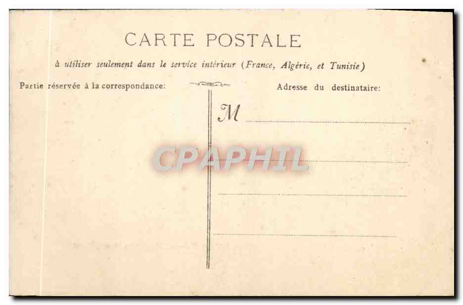 CPA Marseille Le fort saint jean et la cathedrale — Verso
