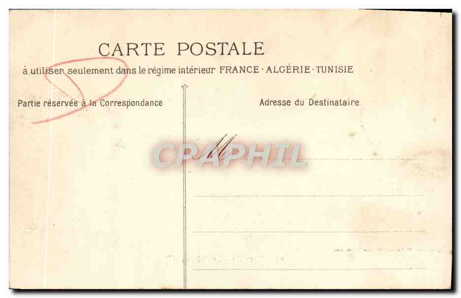 CPA Marseille Le chateau d'lf — Rückseite