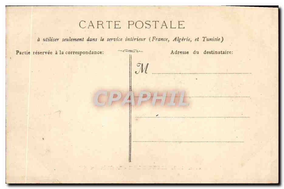 CPA Marseille Le chateau d'lf — Rückseite