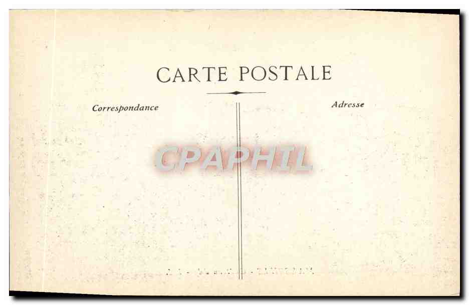 CPA Marseille Le chateau d'lf — Rückseite