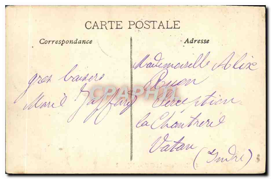 CPA Marseille Le chateau d'lf — Rückseite