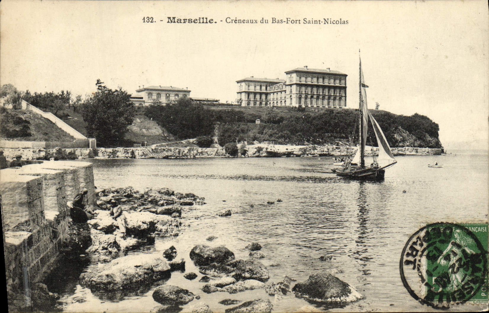 CPA Marseille Creneaux du bas fort saint nicolas