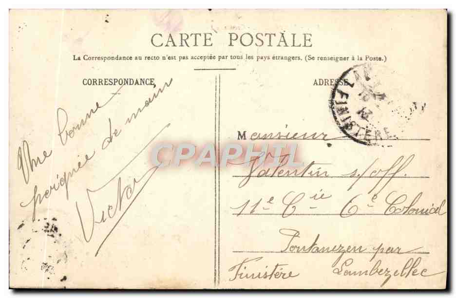 CPA Marseille Creneaux du bas fort saint nicolas — Verso