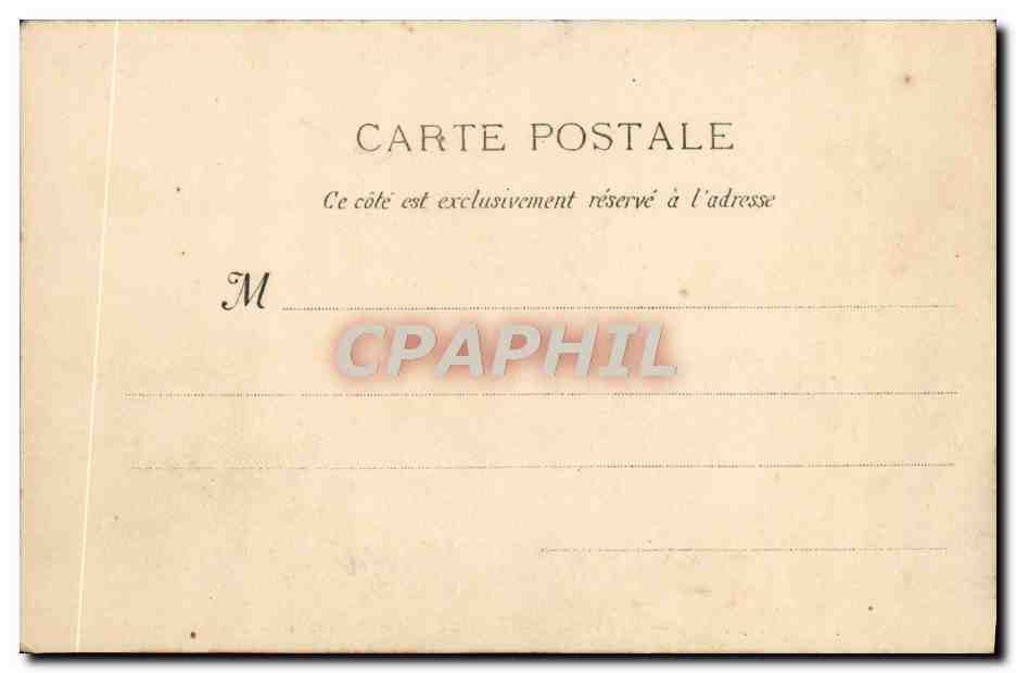 CPA Marseille Depart d'un courrier de Madagascar Bateau  — Rückseite