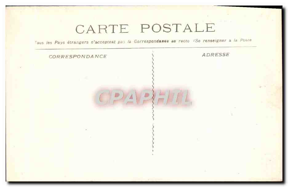 CPA Marseille La Caserne St Charles Militaria — Rückseite