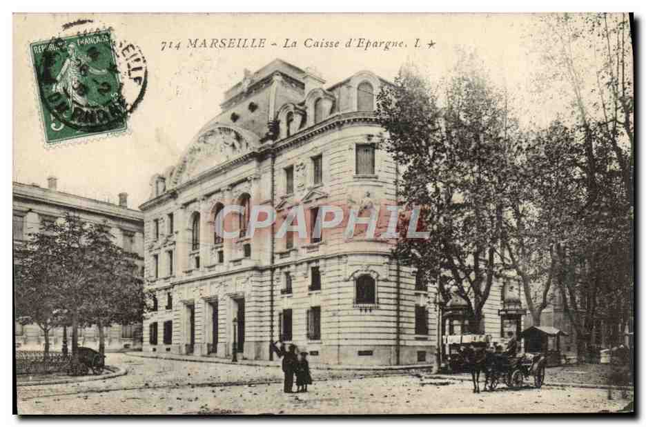 CPA Marseille La Caisse d'Epargne