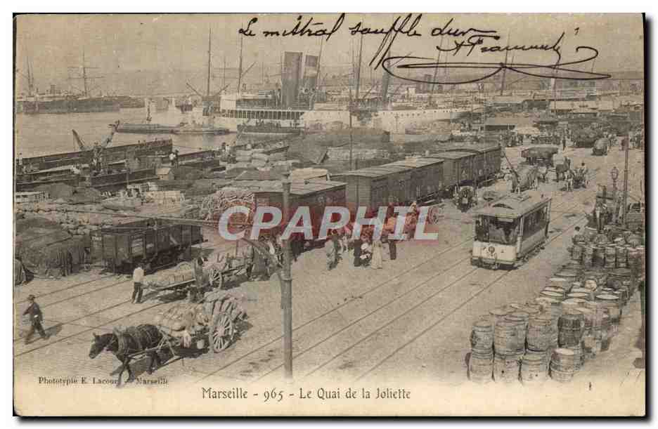 Marseille - Le Quai de la Joliette — Phototypie E. Lacour — n° 965