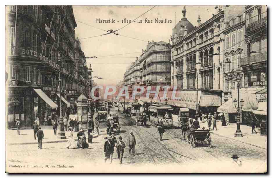 CPA Marseille La rue noailles