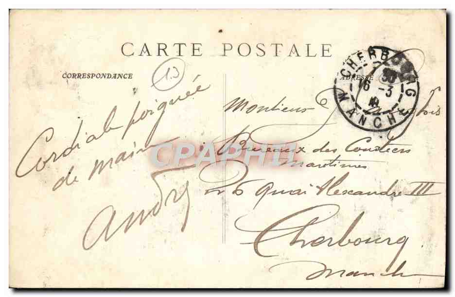 Marseille - Hôtel des Messageries Maritimes (Place Sadi-Carnot) — Regina Hotel — éditeur inconnu, n° de série 1807 — Reverso
