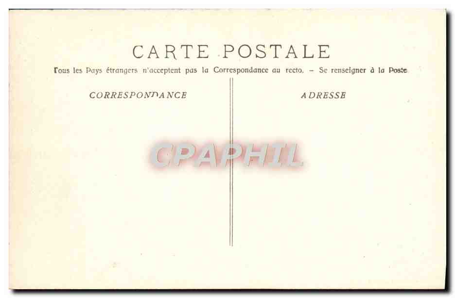 CPA Marseille la Place Castellane — Rückseite