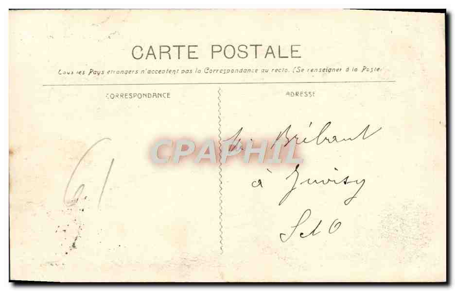 CPA Marseille Un coin du port Bateaux  — Verso
