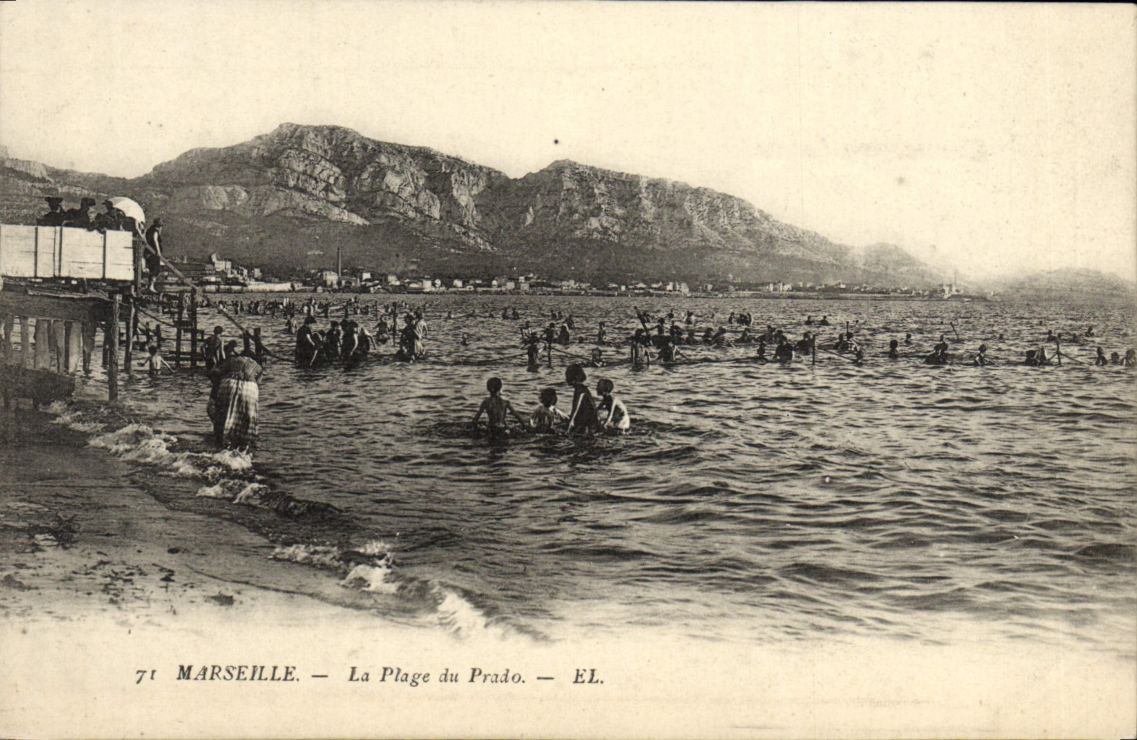 CPA Marseille La plage du Prado