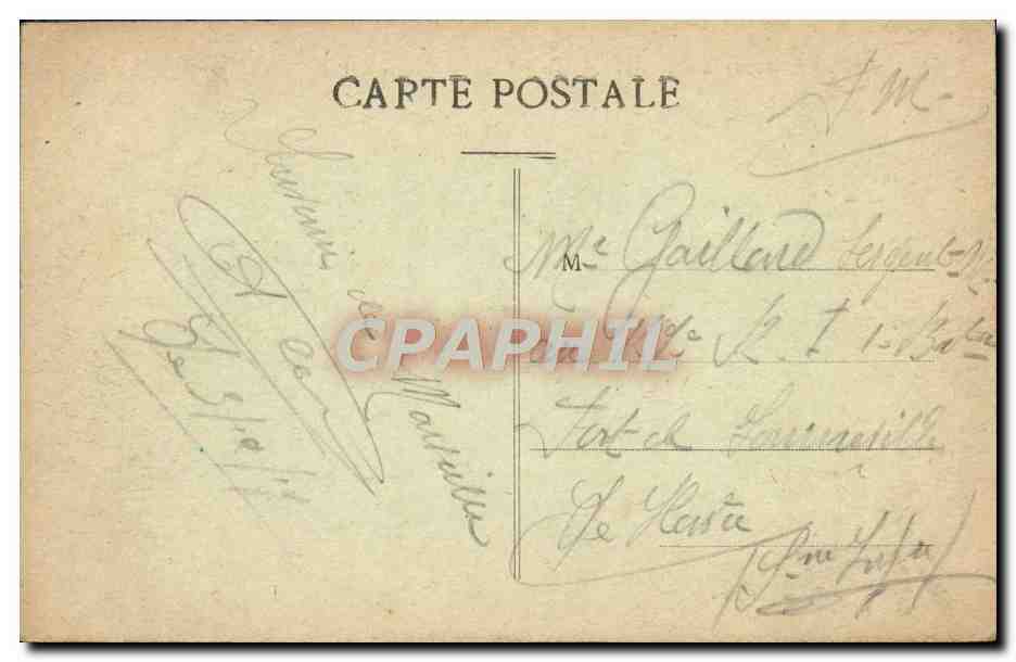 CPA Marseille Le quai des Belges et la rue de la Republique — Rückseite