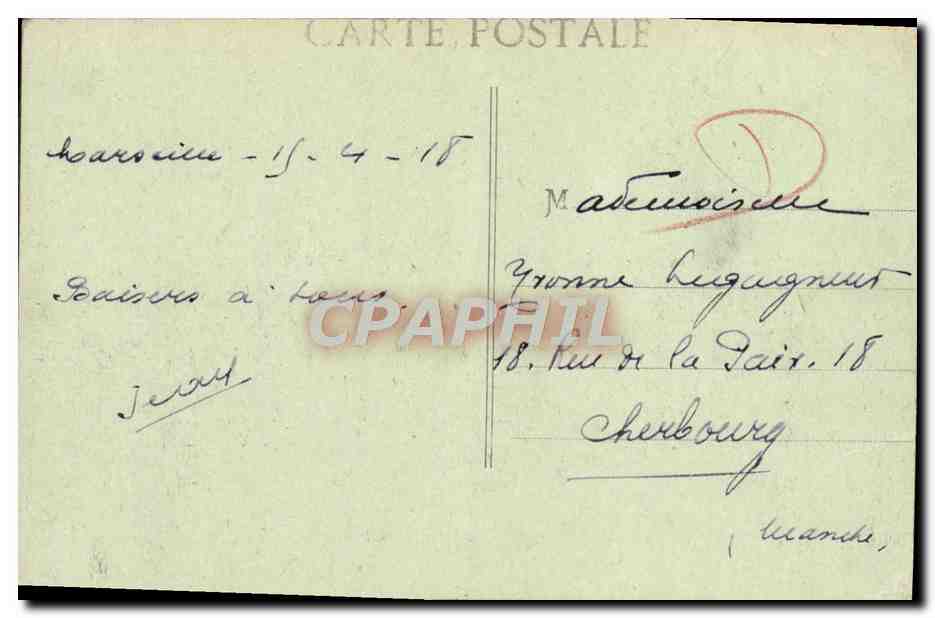 CPA Marseille Abbaye de Saint Victor — Verso