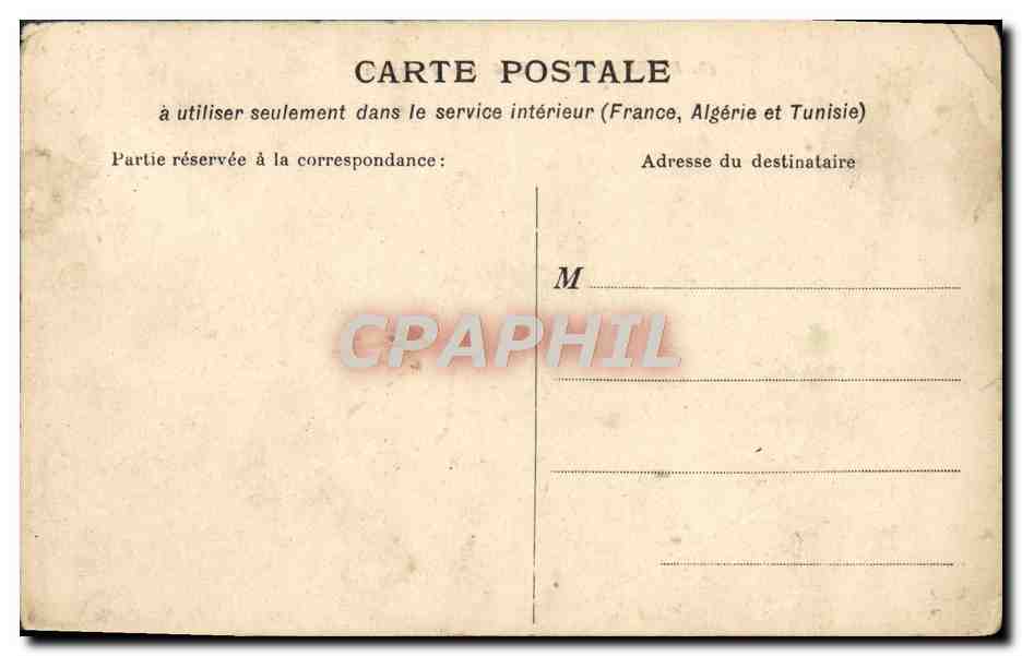 Cartolina d'epoca Marsiglia Molo della Fraternità Navi — Verso