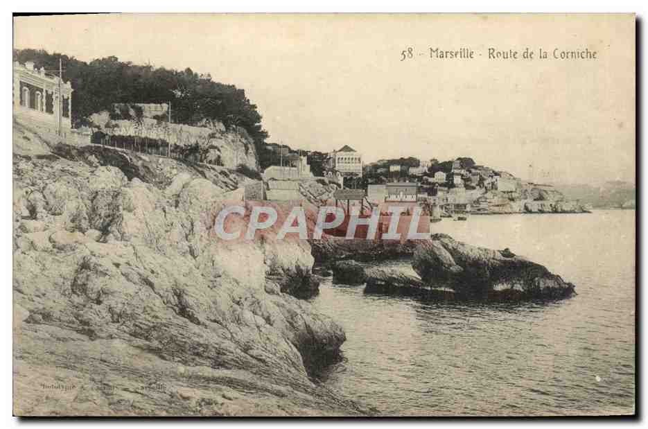 CPA Marseille route de la corniche