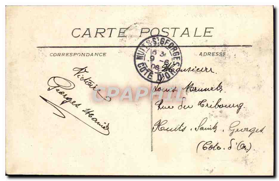 CPA Marseille Rue de la Republique — Rückseite