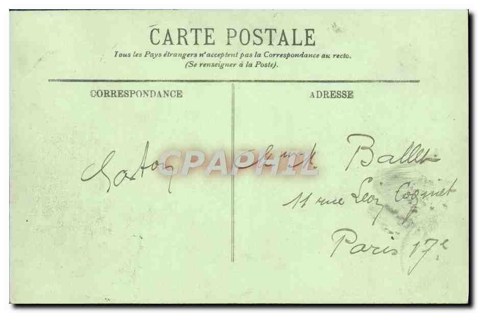 CPA Marseille Le pont transbordeur — Verso