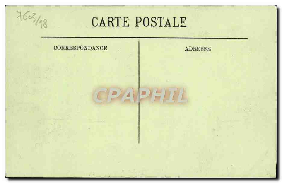 CPA Marseille la jetee et le phare sainte marie — Verso
