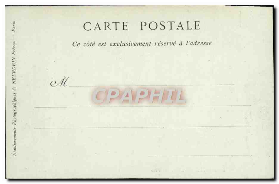 CPA Marseille L'Hotel de ville — Rückseite