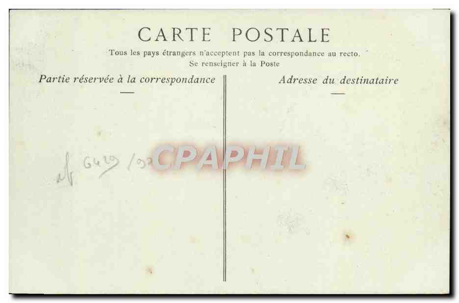 CPA Marseille Perspective de la rue de Noailles Tramway — Verso