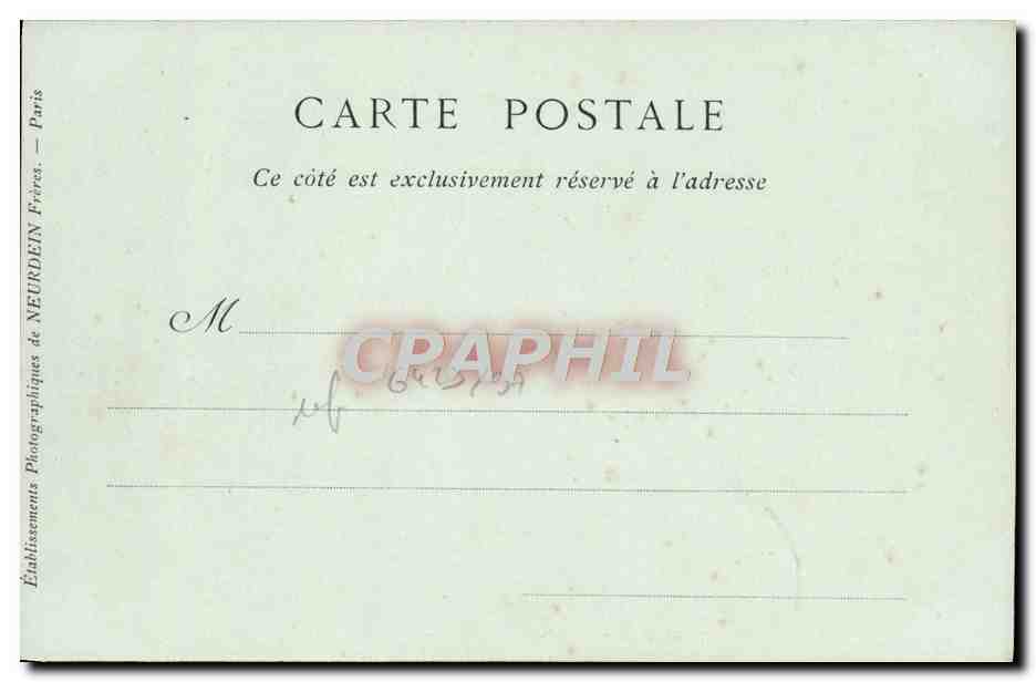 CPA Marseille Le cours Saint Louis Alcazar — Rückseite