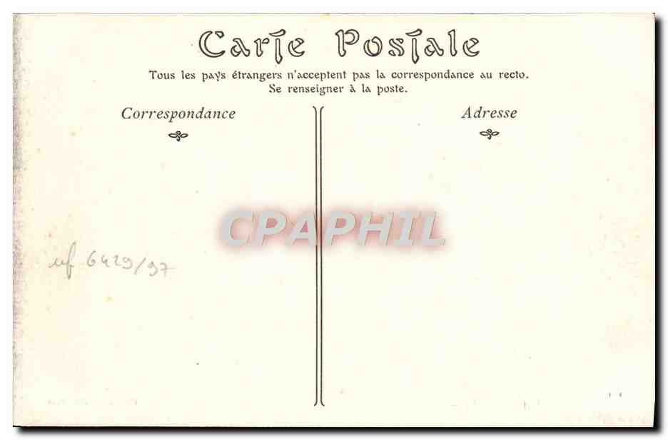 CPA Marseille La bourse et le vieux port Tramways — Rückseite