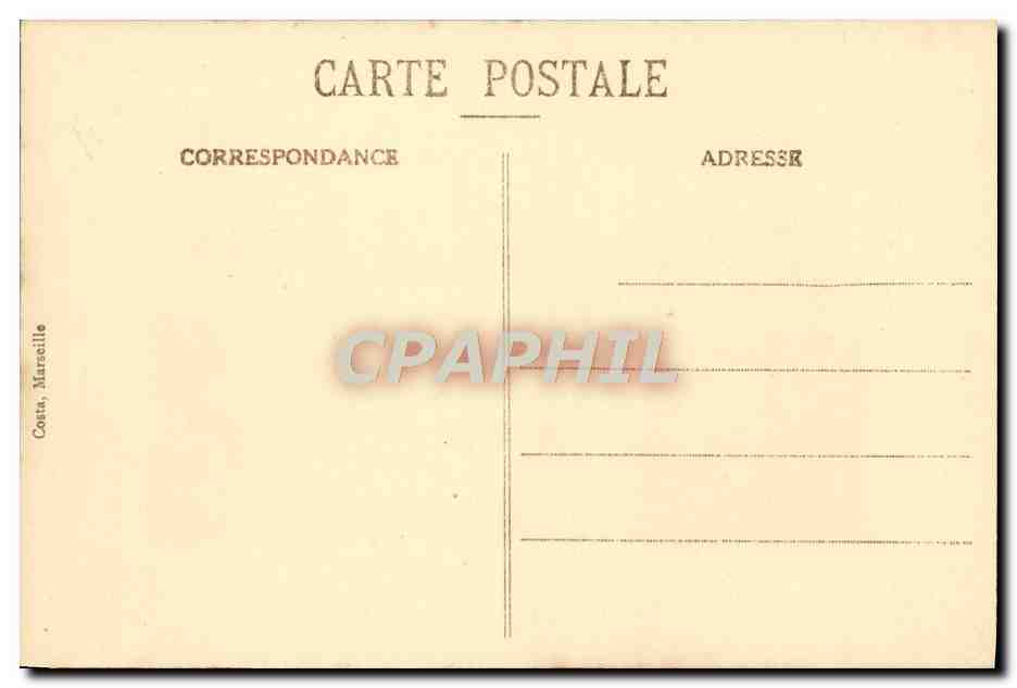CPA Marseille Le Chateau d'if — Rückseite