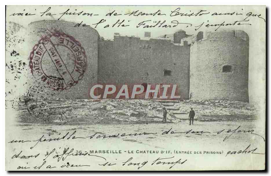 CPA Marseille Le Chateau d'If Entree des prisons