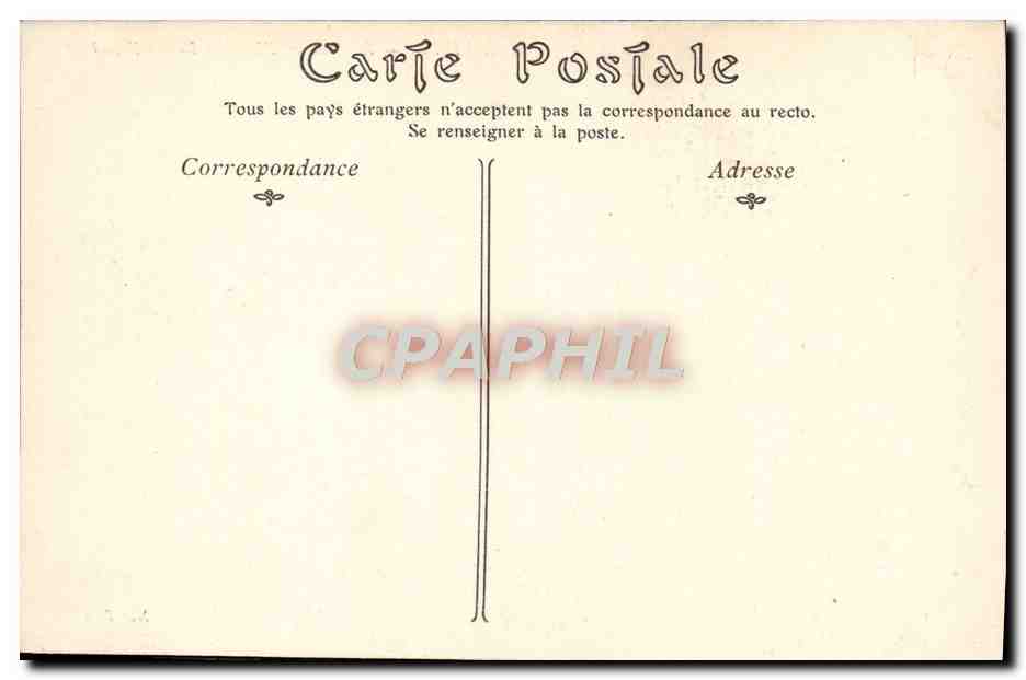 CPA Marseille Le Chateau d'If et les iles des Frioul — Rückseite
