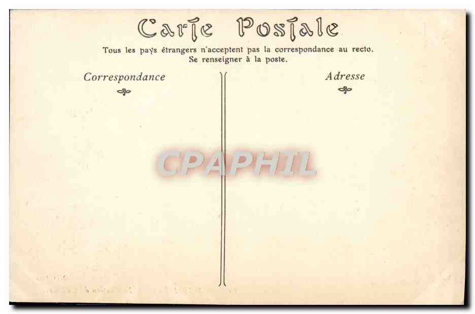 CPA Marseille Le Chateau d'If L'entree — Verso