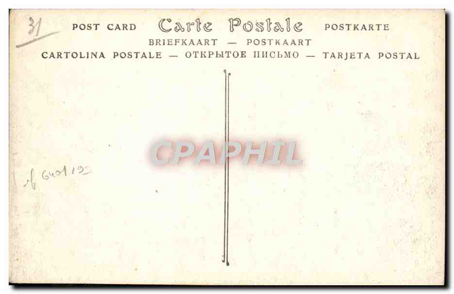CPA Marseille Les Iles du Frioul L'Hopital — Rückseite