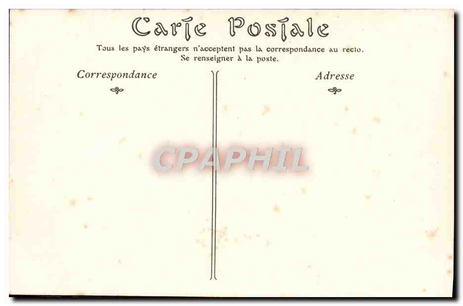 CPA MarseilleLe Chateau d'If Cote Nord — Rückseite