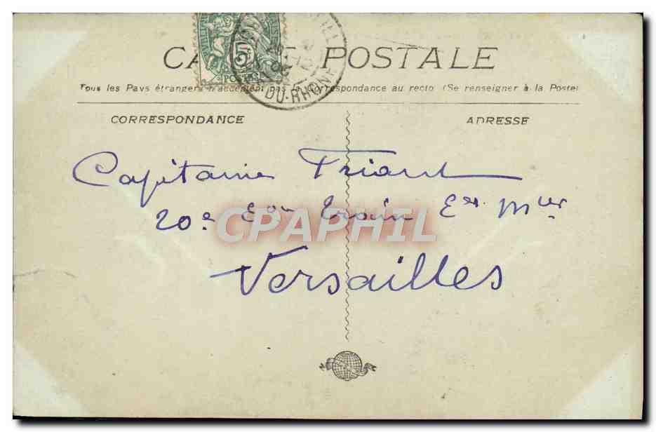 CPA MarseilleLe Chateau d'If Embarcadere — Rückseite