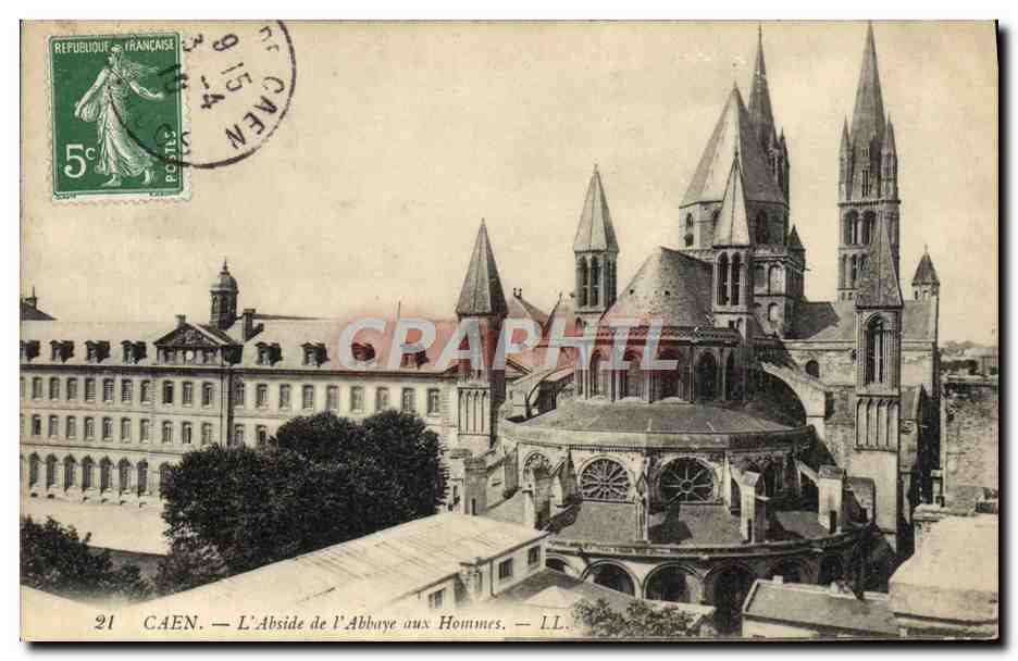 CPA Caen L'abside de l'Abbaye aux Hommes 