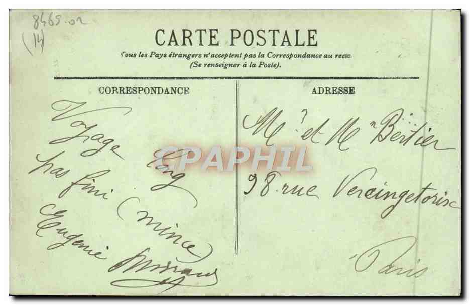 CPA Caen L'abside de l'Abbaye aux Hommes  — Rückseite
