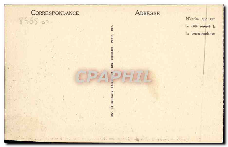 CPA Caen Eglise St Etienne Cote de L'Abside et le Lycee — Back