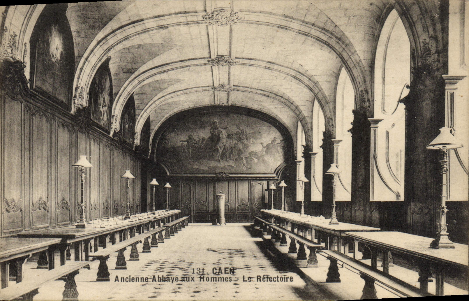 CPA Caen Ancienne Abbaye aux Hommes Le refectoire
