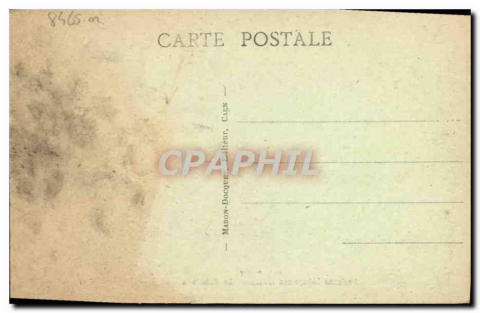 CPA Caen Ancienne Abbaye aux Hommes Le refectoire — Verso