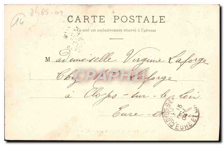 CPA Caen Le Vieux Saint Etienne — Verso