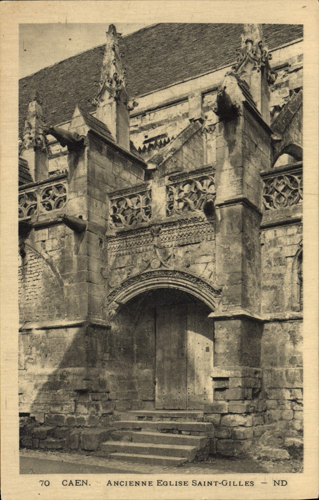 CPA Caen Ancienne Eglise Saint Gilles 