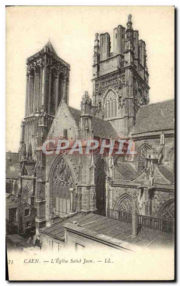 CPA Caen L'Eglise Saint Jean 