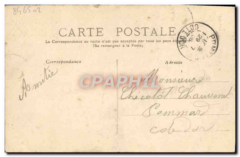 CPA Caen Abisde de L'Eglise Saint jean — Back