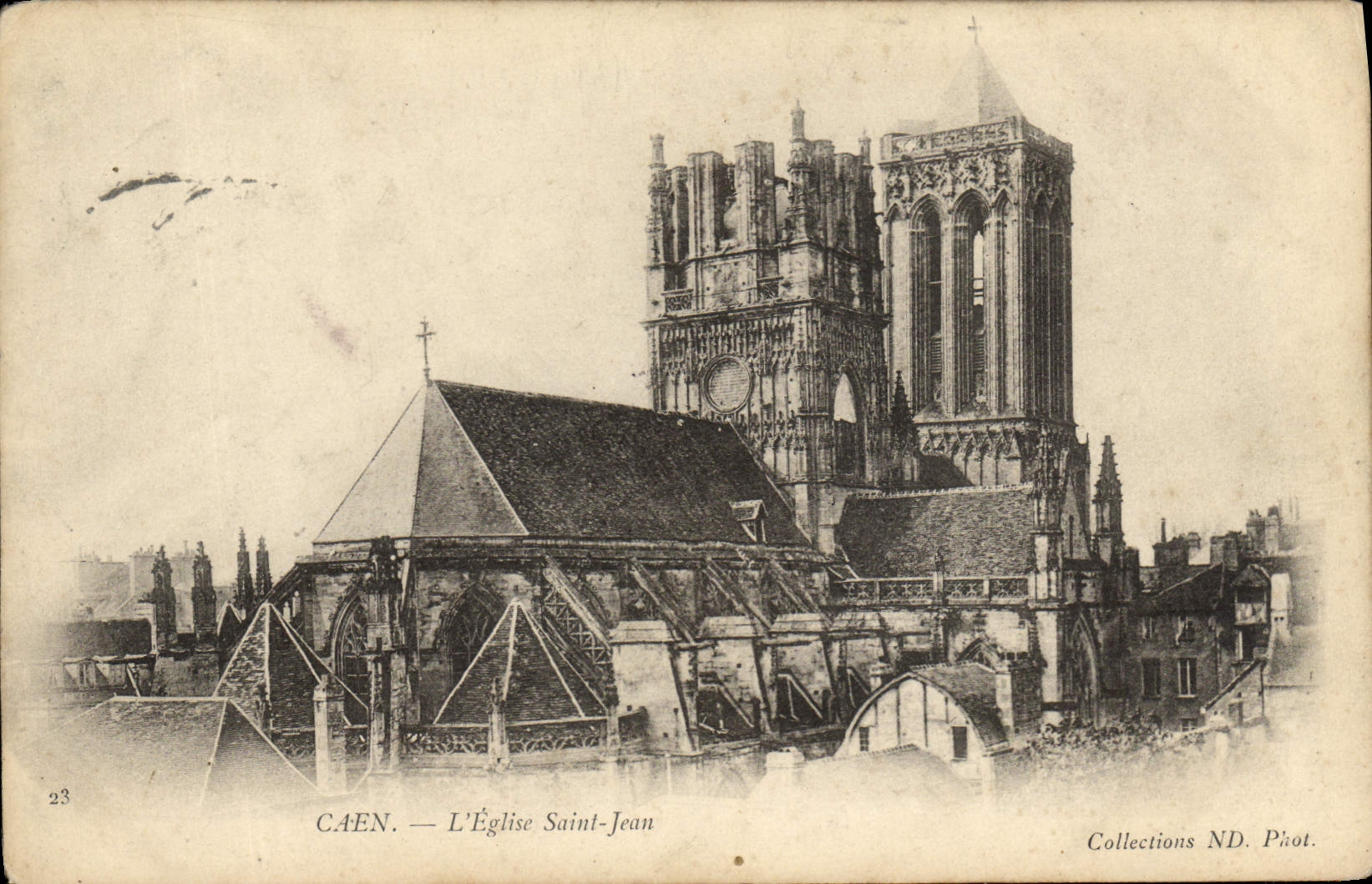 CPA Caen L'Eglise Saint jean