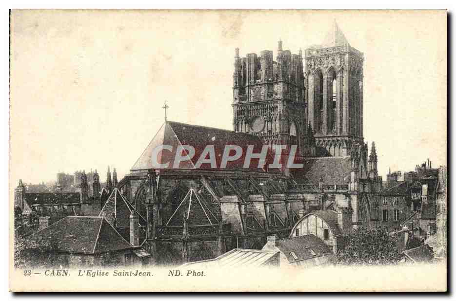 CPA Caen L'Eglise Saint Jean