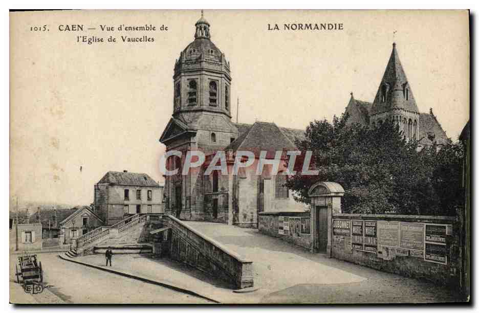 CPA Caen Vue d'ensemble de l'Eglise de Vaucelles