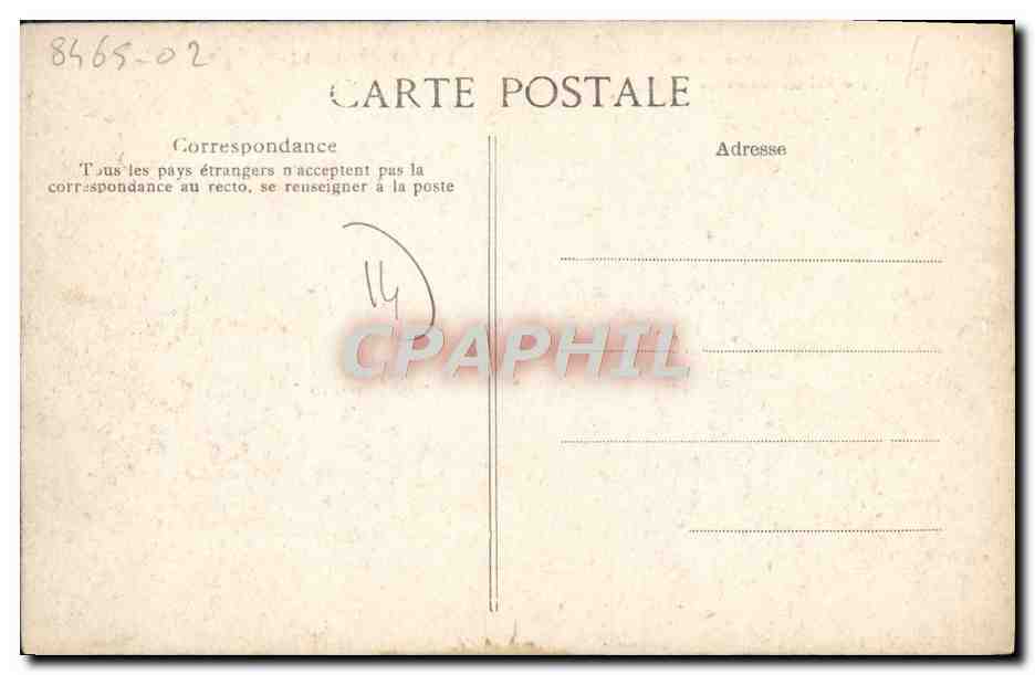 CPA Caen Vue d'ensemble de l'Eglise de Vaucelles — Verso